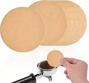 Coffee Paper Filters, 400 Pcs Unbleached Percolator Coffee Filter, 54 mm Disposable Coffee Filters Compatible with Espresso Maker (Brown)