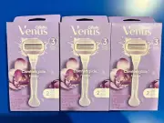 Gillette Venus ComfortGlide Freesia Women's Razor - 1 handle + 2 refill (3 Pack)