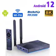 TV Box Android 12 Octa Core 8GB RAM 64GB ROM 1000MEthernet WIFI6 5G Dual WIFI 8K