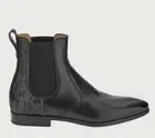 Salvatore Ferragamo NATHAN CHELSEA BOOTS Sz 7.5 EE Black LEATHER Ankle