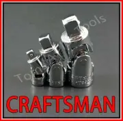 CRAFTSMAN TOOLS 3pc 1/4 3/8 1/2 ratchet wrench universal wobble flex socket set
