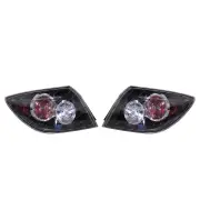 Right & Left Outer Tail Light for Mazda 3 Hatchback BK Black/Clear/Red