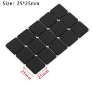 30PCS 1" / 2.5cm Square Self Adhesive Furniture Leg Foam Rug Rubber Pads Black