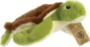 AURORA, 35018, Eco Nation, Turtle, 10.5In, Soft Toy, Green Brown