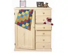 NURSERY (AUSSIE MADE) WARDROBE 1250(H) X 1050(W) 1 DOOR / 6 DRAWER - ASSORTED CO
