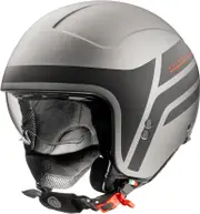 Premier Rocker ON, open face helmet , color: Matt Silver/Black , size: XS