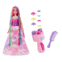 在飛比找蝦皮商城優惠-Mattel 芭比夢托邦轉轉髮型遊戲組 Barbie 芭比 