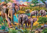 Holdson - Call of the Wild - Elephant Walkabout Puzzle 1000pc