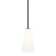 Z-Lite 3043P7-ROD Farrell 8"W Mini Pendant - Black