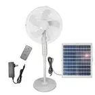 16-inch Solar Oscillating Standing Fan,15000mAh Rechargeable Mobile Fan,Remot...