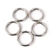 5pcs circle metal carabiner hook snap round clip hook keychain outdoor 35_ec_SU