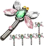 BELLIFFY 6Pcs Rhinestone Patch Decorative Insect Applique for Clothing Hats Backpacks Lightweight Fashionable Embellishments for Crafts and Fashion Accessories
