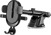 Car Phone Mount | Dashboard Cell Phone Holder | Vibration-Proof Automotive Interior Accessories for Smartphone Organization Navigation Commuting