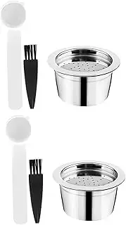 2X Stainless Steel Coffee Refillable Pod Kit Fits for ALDI
