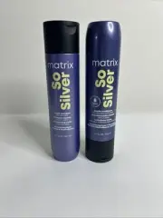 Matrix So Silver Purple Shampoo and Conditioner 10.1 oz Set for Blondes & Greys