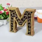 Handmade Eco-Friendly Wall Décor "M" Alphabet Letter Block BBH Homes