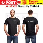 SECURITY T-Shirt (Regular and Big Mens Sizes) - Black Security Shirt New CoverAU