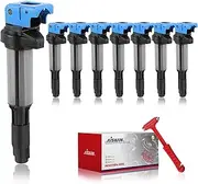 AISHAN Set of 8 Ignition Coil Pack Compatible with BMW 330i 330xi 525i 530i 545i 550i 645ci 650i 745i 745li 750i 750li 760i 760li M3 X3 Z4 | Replace# UF515 UF522 12137594938