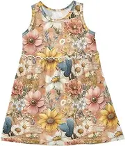 [Caihoyu] Toddler Girl Summer Dresses Toddlers Fashion Spring Dresses Party Dress, Multicolor10, 3 Years
