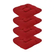 Delta Outdoor Chair Seat Cushion - Red (Set of 4)