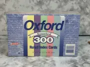 Oxford Ruled Index Cards 5" X 8" - 300 Sealed Pack - Assorted Rainbow Colors