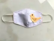 Handmade in Australia - Washable reusable face mask with bird