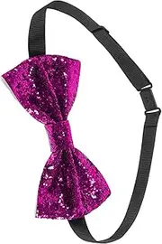 [SAFIGLE] Pre Tied Adjustable Bow Tie for Men Glitter Tuxedo Bowtie Versatile Accessory for Weddings Parties Banquets and Special Events