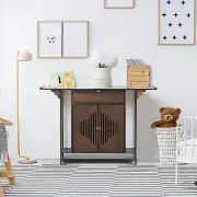 Brown Bamboo Hallway Table with Drawer for Living Room Chinese Console Table