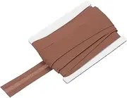uxcell 3/4 Inch Single Fold Bias Tape Cotton Continuous Bulk Bias Tape for Sewing, Seaming Quilting Hemming Binding Crafts Simple Packaged (Coffee 10 Yards)
