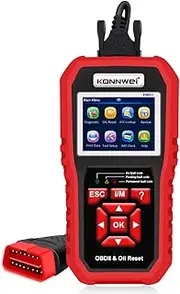 Labymos KW851 Car Engine OBDII Diagtic Scanner Check Engine Light Scan Tool Oil Service Light Reset for Universial Car After 1996 Erase Codes Read Codes DTC Lookup O2 Sensor Test I/M Data Stream