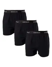 [Mitch Dowd] Loose Fit Knit Boxer Shorts 3 Pack in Black