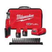 Milwaukee Cordless Ratchets High Speed Drive Metric Deep Well Impact Socket Set