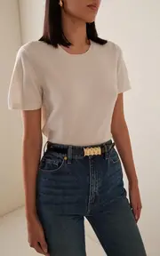 [Khaite] Julius Small Patent Leather Belt