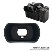 KIWIFOTOS Soft Long Silicone Eyecup Eyepiece Viewfinder for Panasonic Lumix S5