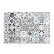 Non-Slip Home PVC Anti-Oil Waterproof Floor Mat Door Mat Kitchen Mat White Vintage