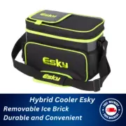 Esky 16 Can Hybrid Cooler with Ice Brick - Black/Grey/Lime FREE SHIPPING AUS