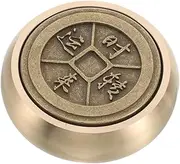 Brass Round Paperweight Calligraphy Tool Solid Brass Office Decor Elegant Letterweight for Drawing