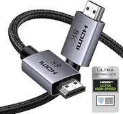 UGREEN 8K@60Hz Certified HDMI 2.1 Cable 2M Aluminum Shell Ultra Speed Support 48Gbps eARC HDR VRR UHD Dolby Vision Atmos HDCP 2.3 Compatible with PS5/4 Xbox Laptop PC TV Soundbar Monitor Switch