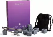 Whiskey Stones Set w/ 12 Granite Chilling Whiskey Rocks | Chill Your Scotch...