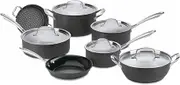 Cuisinart GG-12 GreenGourmet Hard-Anodized Nonstick 12-Piece Cookware Set Black