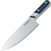 Made In Cookware 8" Chef Knife - Made in France - Full Tang with Port Blue Handle