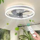 Ceiling Fan with Light Remote Control Fanstira LED Lamp Decorative Fans Cooler