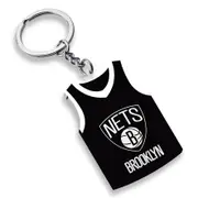 NBA Rubber Jersey Keyring - Brooklyn Nets - Key Ring - Team Logo