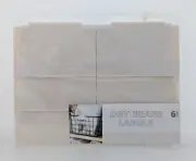 6 dry erase Basket Labels ,Clip On for Pantry, laundry, Storage Baskets Bin new