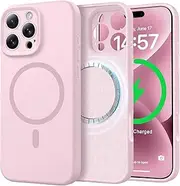 RUNGOS for iPhone 15 Pro Max Case MagSafe (Natural Liquid Silicone & Silky Touch) [Strong Magnet] [10Ft Mil-Grade Shockproof] Soft Microfiber Lining Cover for iPhone 15 Pro Max Magnetic Case 6.7''