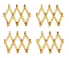 Wooden Expandable Peg Rack Wall Hanger Hooks Door Hanger Cloth Hanger Pack Of 4