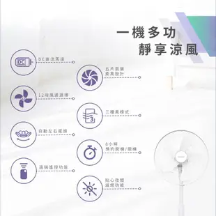 免運優惠/現貨/快速出貨 【HERAN禾聯家電】 16吋智能省電變頻DC風扇HDF-16AH550 原廠公司貨