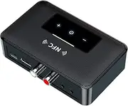 Bluetooth 5.0 Transmitter Receiver HiFi Wireless 3.5mm AUX NFC to 2 RCA Audio Adapter