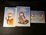 Vintage Cookie Molds Longaberger 1997, 1998,and 1999 Snowmen Christmas Baking