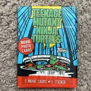 Teenage Mutant Ninja Turtles 1990 Trading Card Factory Sealed Pack, Unopened